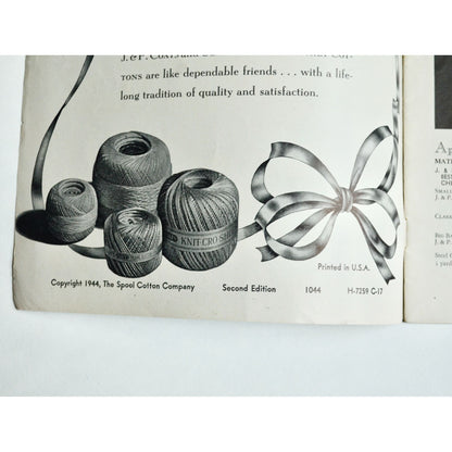 Crochet Your Gifts Vintage Pattern Book Book #212 1944