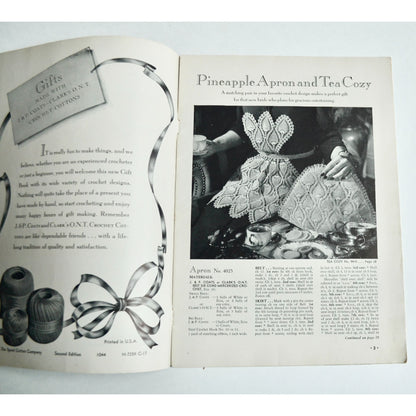 Crochet Your Gifts Vintage Pattern Book Book #212 1944