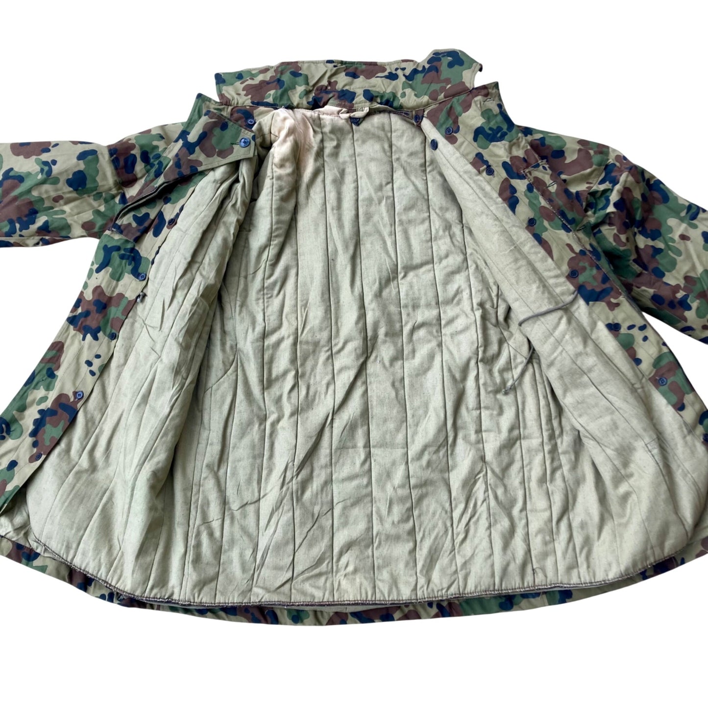 Vintage Romanian M94/M93 Military Parka Camouflage Army Jacket w/ Hood