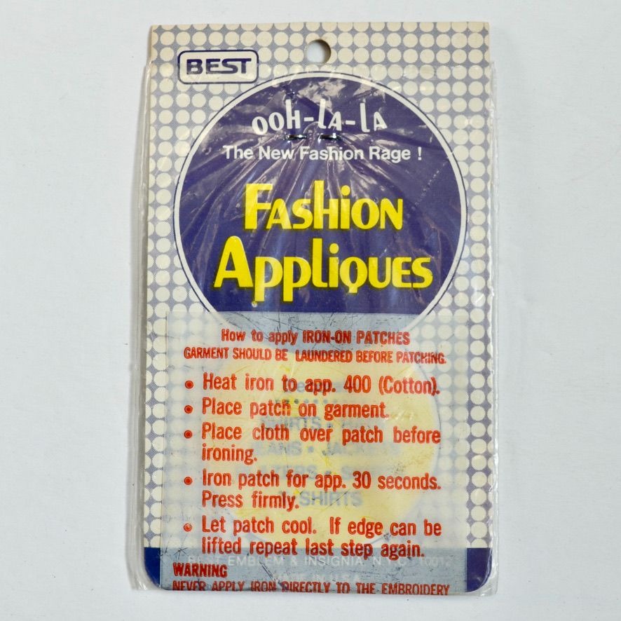 Ooh-La-La Fashion Appliques Ice Cream Cone Denim Patch Iron On New Vintage
