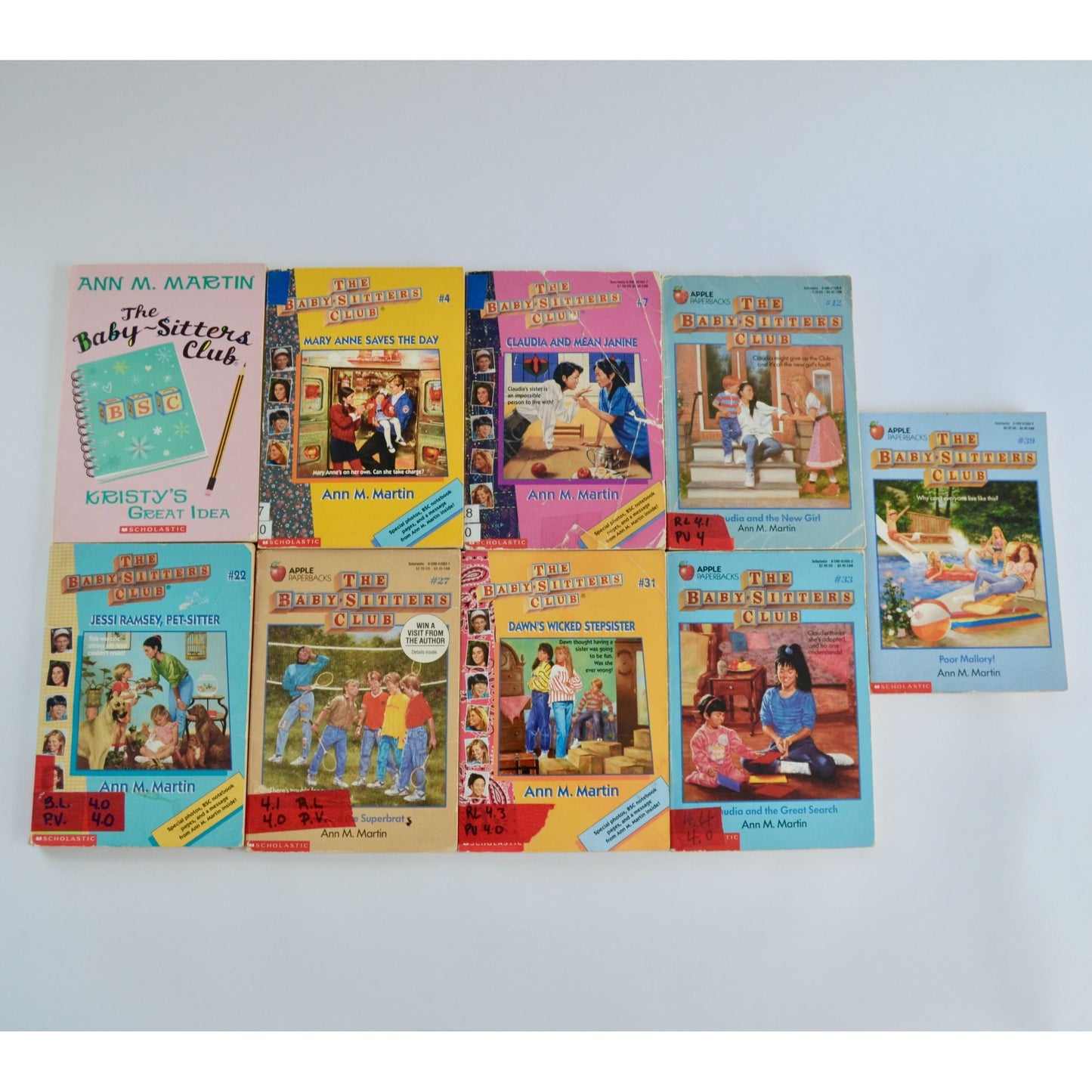 The Baby-Sitters Club Books Vintage Lot of 9