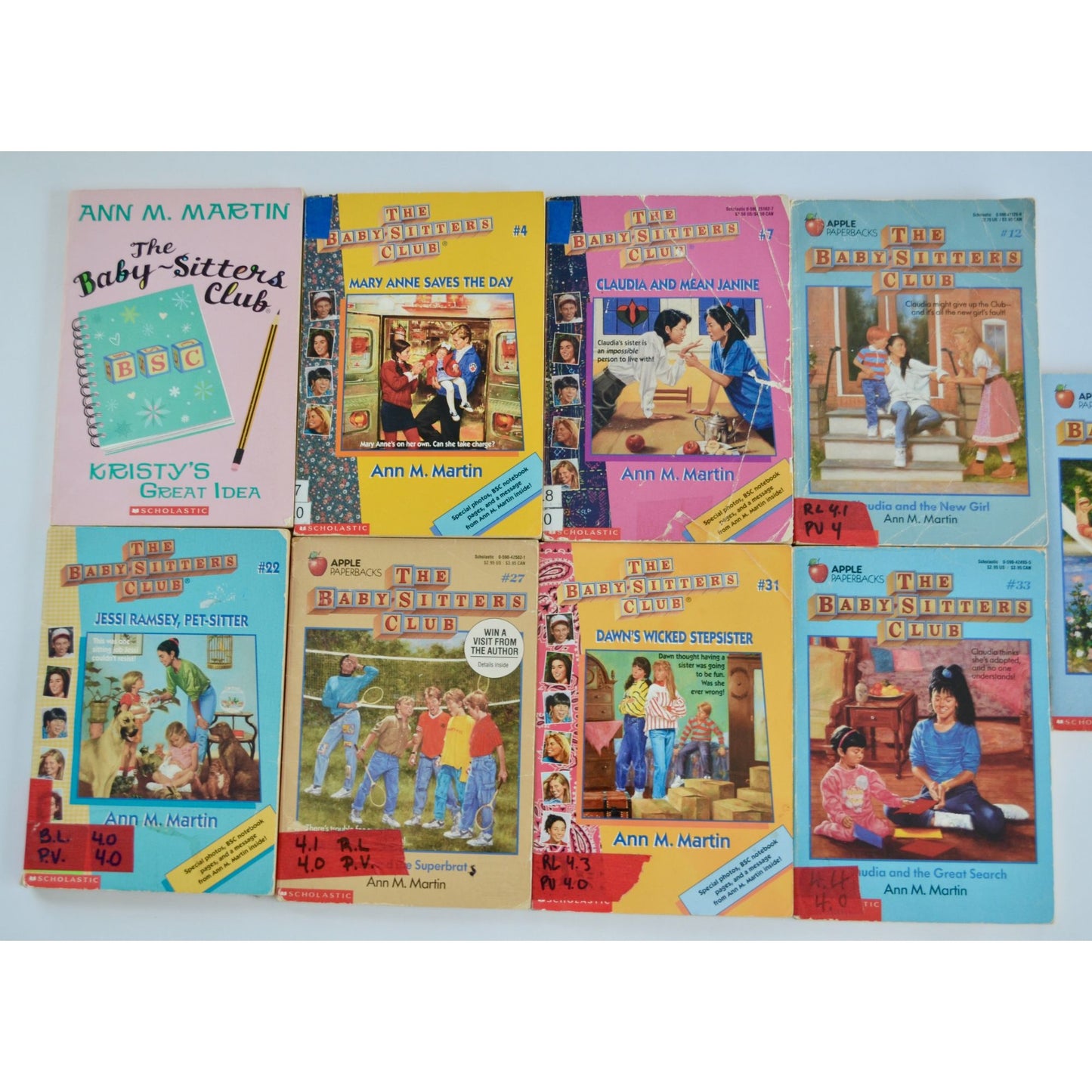 The Baby-Sitters Club Books Vintage Lot of 9