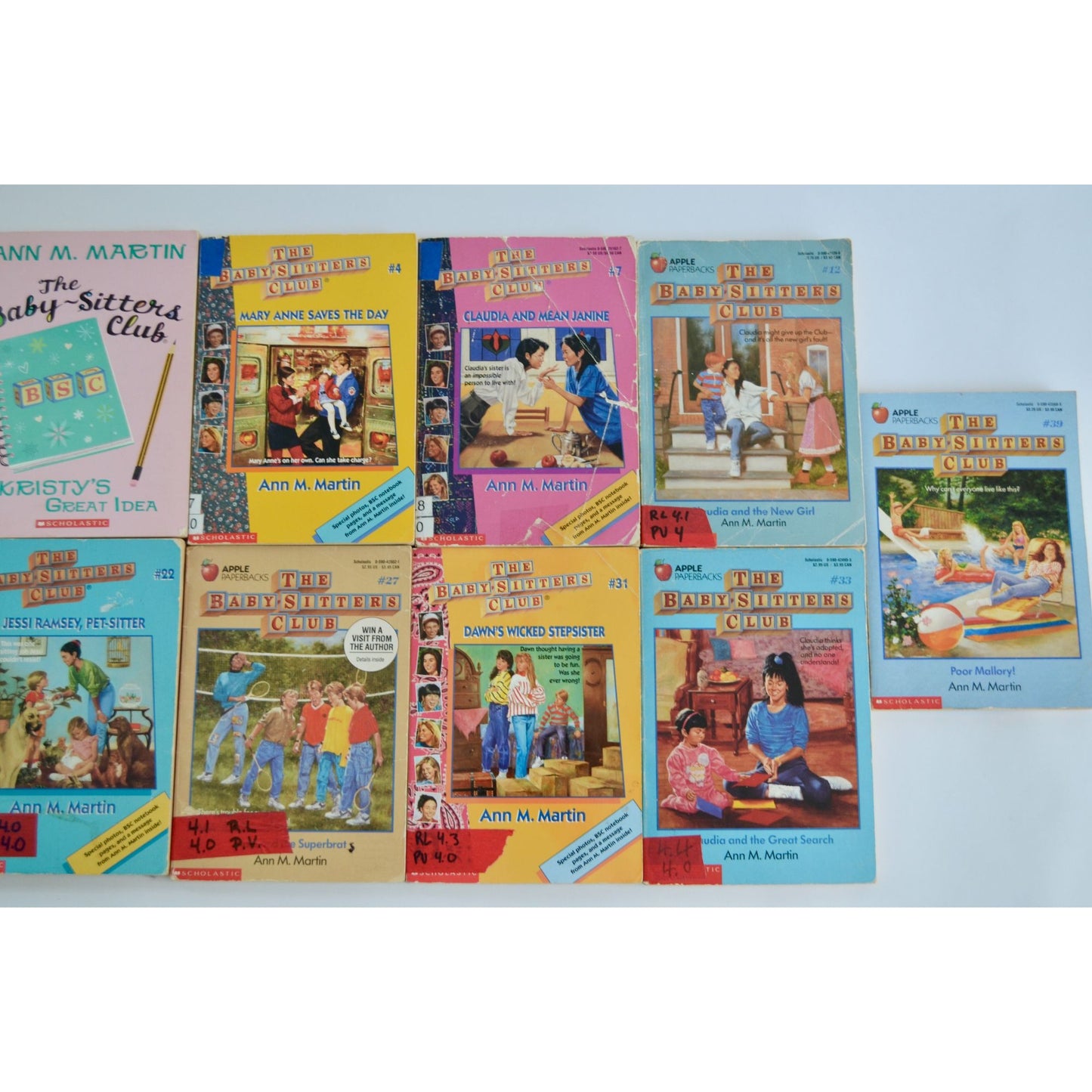 The Baby-Sitters Club Books Vintage Lot of 9