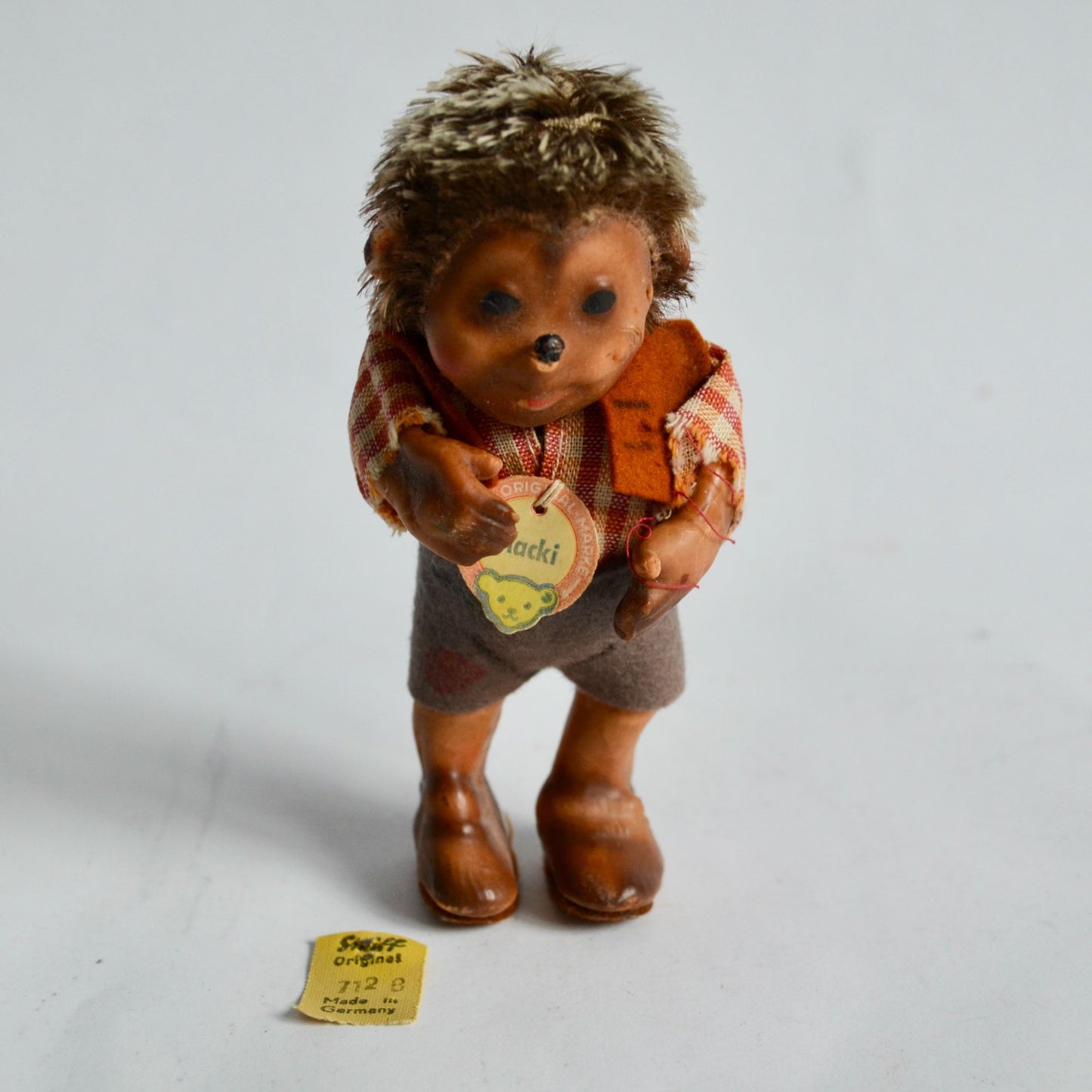 Steiff Hedgehog Macki 4.5" Doll Figure Figurine Vintage