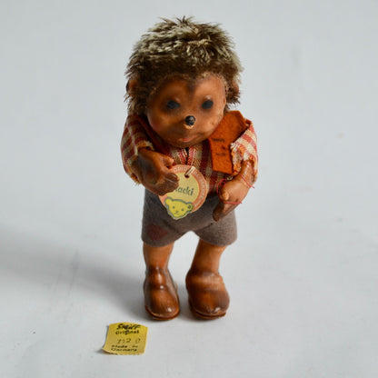 Steiff Hedgehog Macki 4.5" Doll Figure Figurine Vintage