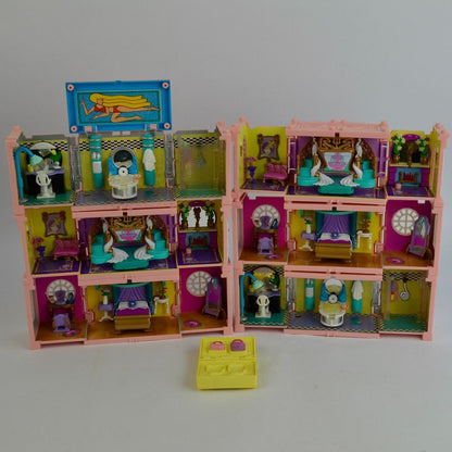 1999 Polly Pocket Dream Builders Mansion Playsets Lot of 6 Bluebird
