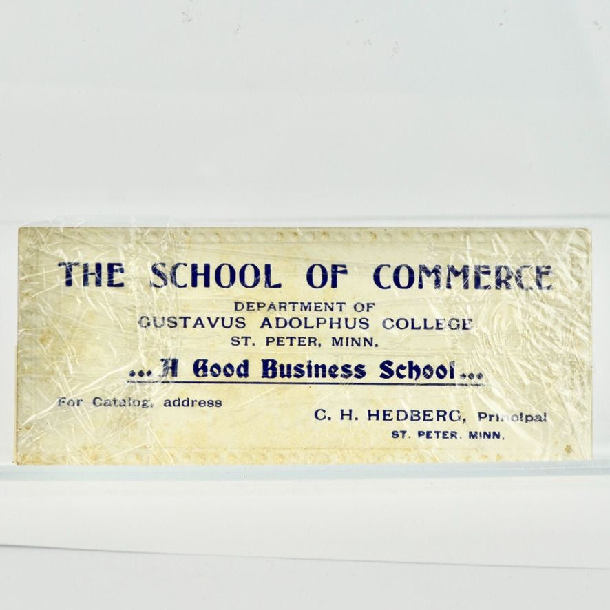 Antique Victorian Trade Card Gustavus Adolphus College MN