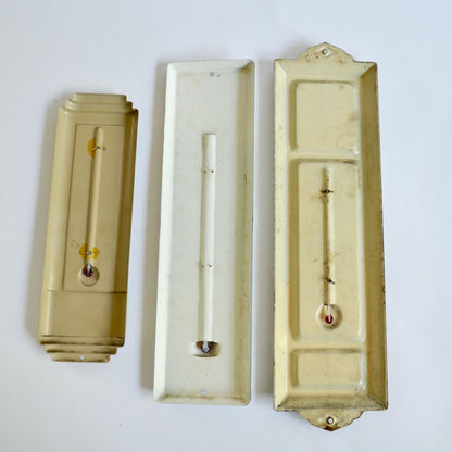 Lot 3 Vintage Thermometers Local Advertising Radio Warehouse Park State Bank