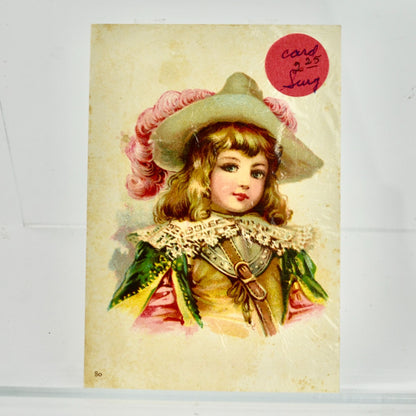 Antique Victorian Trading Trade Card Musketeer