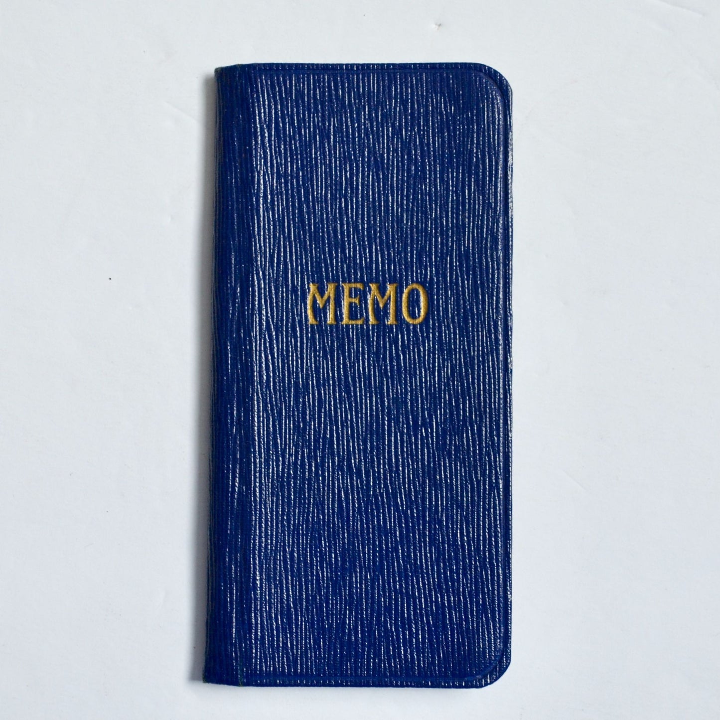Vintage Memo Book Blue Lined Narrow Pocket Size