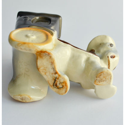 Shawnee Pottery Donkey Pulling Cart Planter Vintage #709