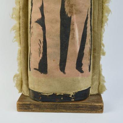 Vintage 1930s Era Carnival Knock Down Punk Cat Folk Art