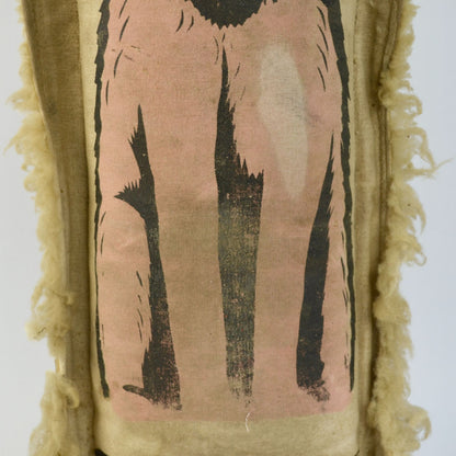 Vintage 1930s Era Carnival Knock Down Punk Cat Folk Art