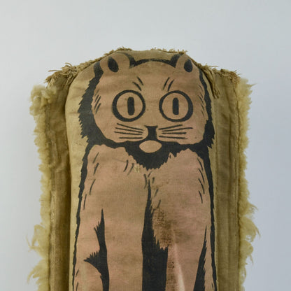 Vintage 1930s Era Carnival Knock Down Punk Cat Folk Art