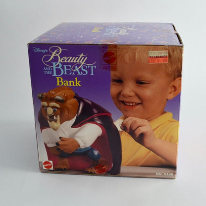 Disney Beauty and the Beast Bank NEW SEALED Vintage 90s