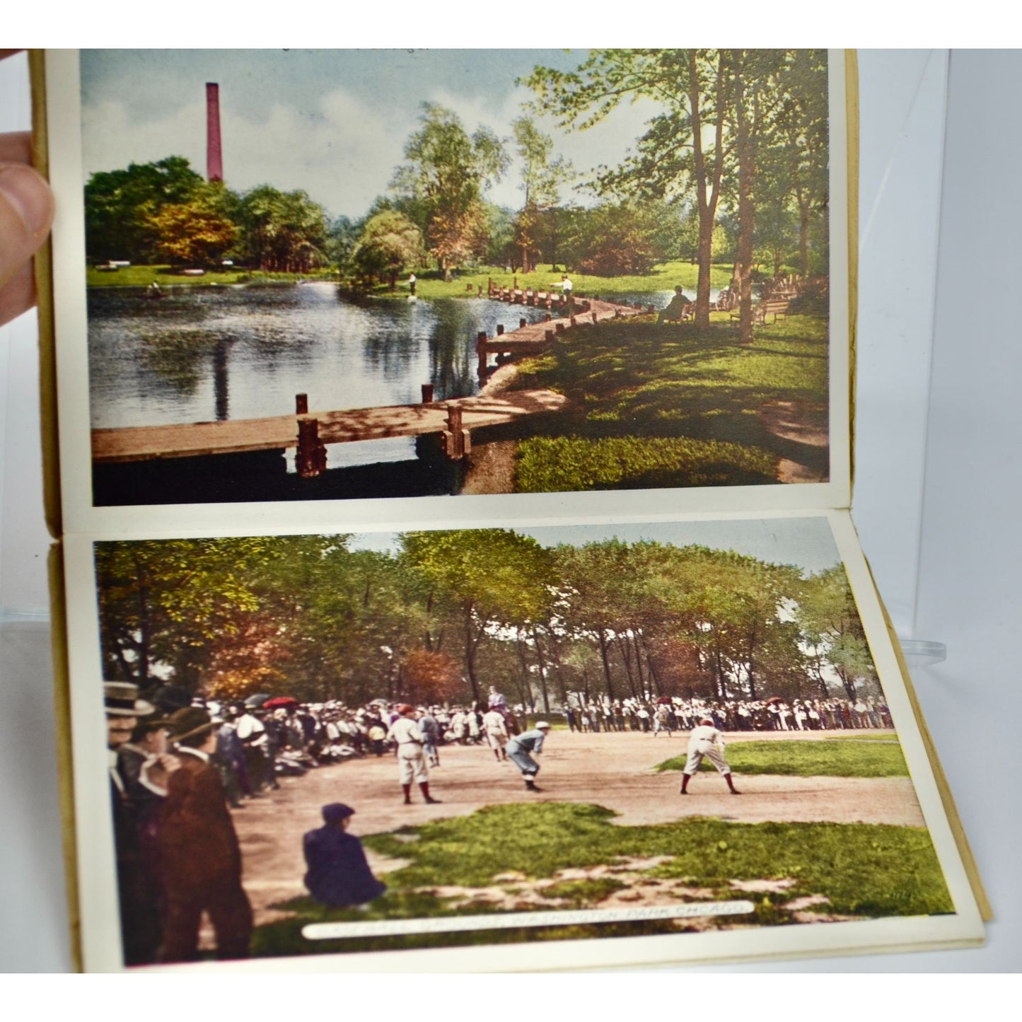 Antique Touring Chicago Postcard Photograph Folder Dated 1918