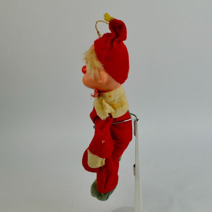 Vintage Kamar Robaire Clown Doll Rubber Felt 1960s