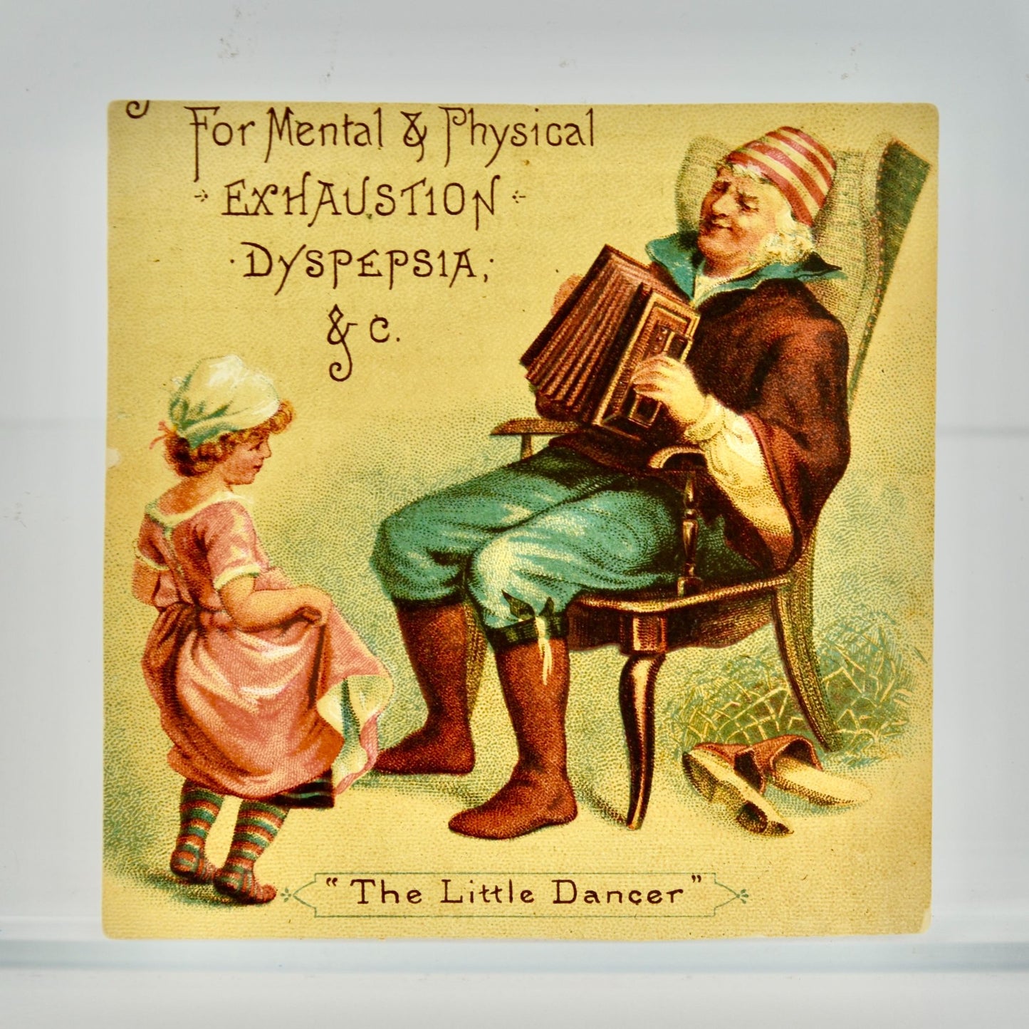 The Little Dancer Horsford's Acid Phosphate Victorian Trading Card