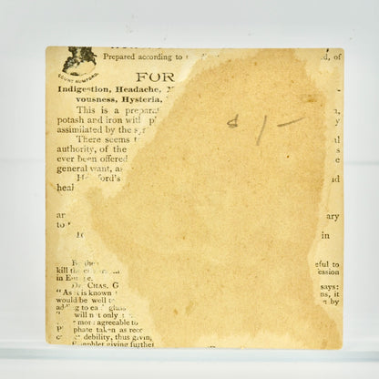 The Little Dancer Horsford's Acid Phosphate Victorian Trading Card