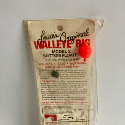 Vintage Louie's Original Walleye Rig Model #2 Bottom Floater Live Bait Rig