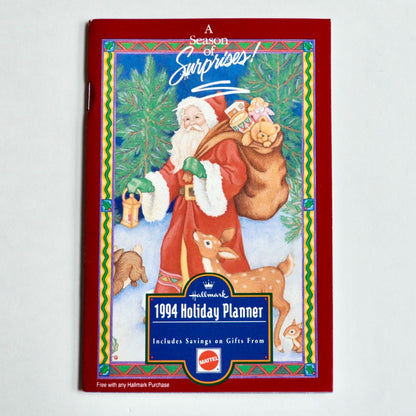 1994 Hallmark Holiday Planner Vintage New Unused NOS