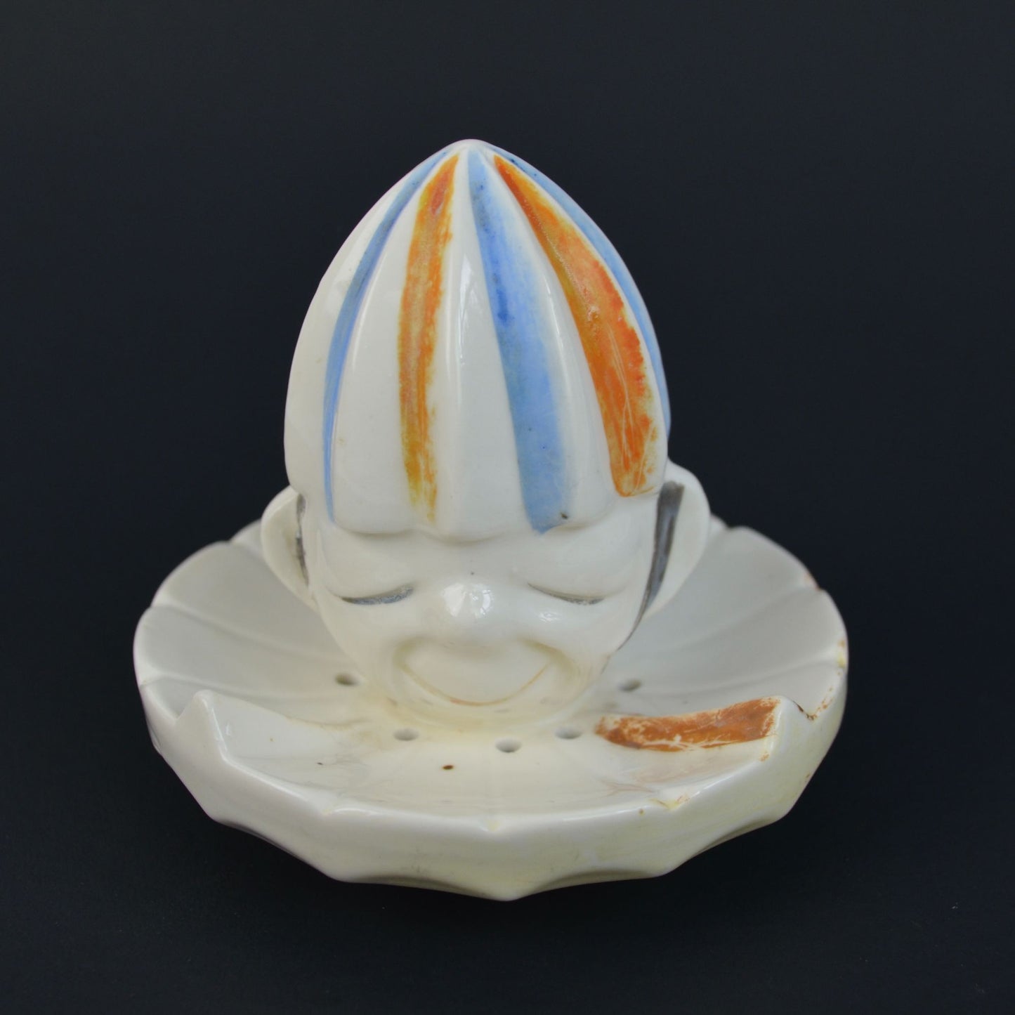 Vintage Ceramic Clown Juicer Reamer