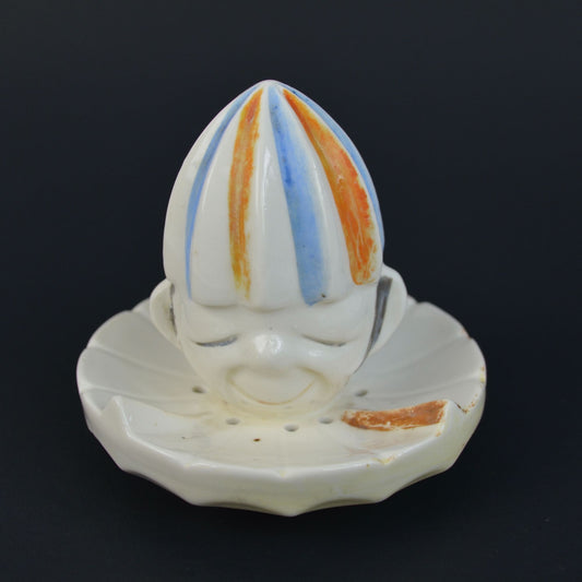 Vintage Ceramic Clown Juicer Reamer