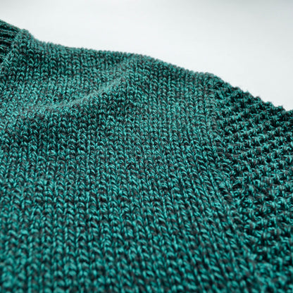 Vintage 90s 100% Cotton Teal Blue Green Crewneck Sweater Boathouse Row Men's Large