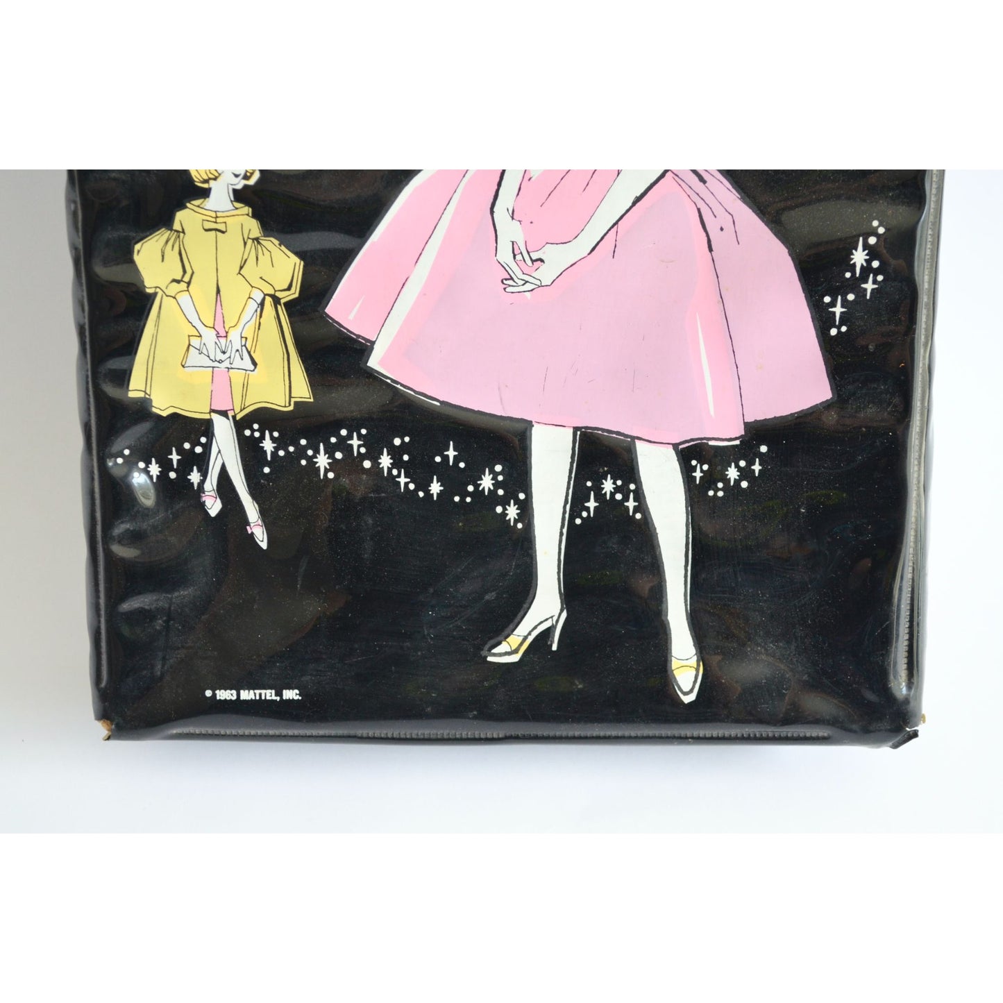Vintage 1963 Midge Barbie's Best Friend Case Black Mattel