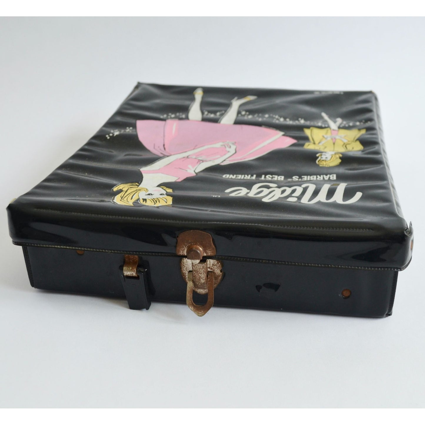 Vintage 1963 Midge Barbie's Best Friend Case Black Mattel