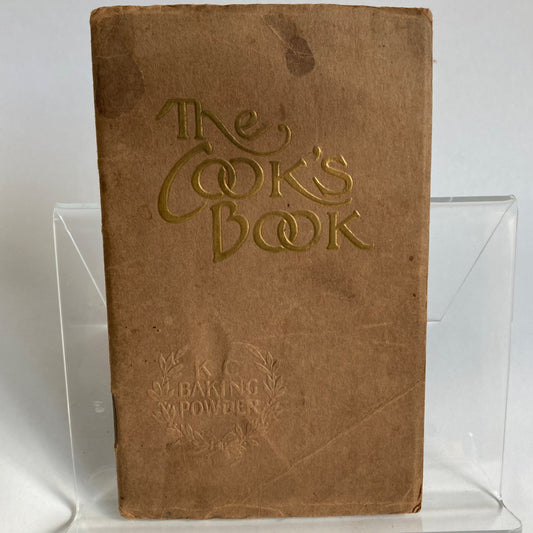 Antique 1916 KC Baking Powder "The Cook's Book" Cookbook Vintage