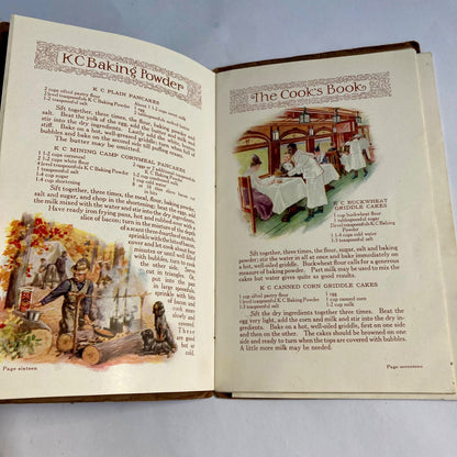 Antique 1916 KC Baking Powder "The Cook's Book" Cookbook Vintage