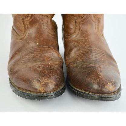 Vintage Dingo Men's Brown Leather Cowboy Boots
