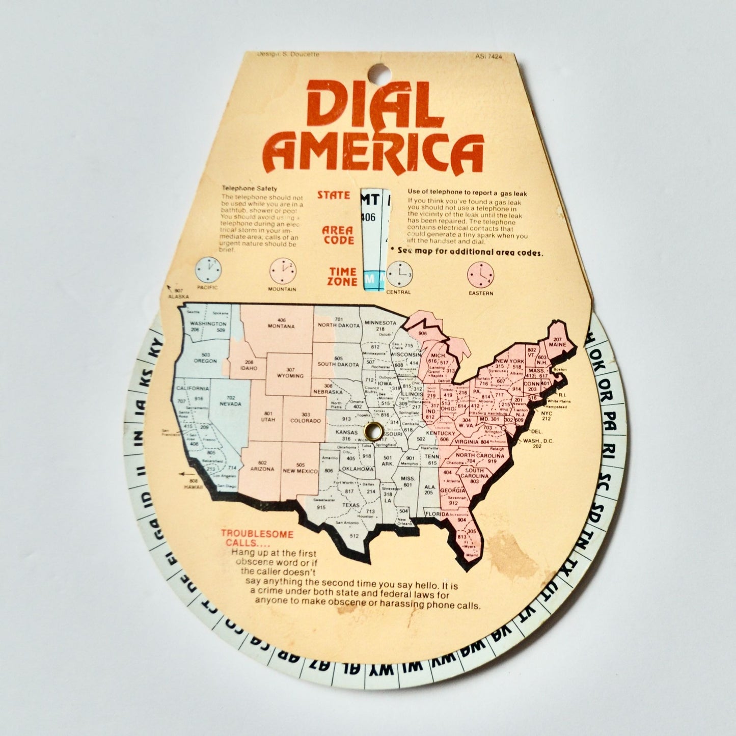 30 Year Calendar Wheel Vintage Championship Muffler Service 1983