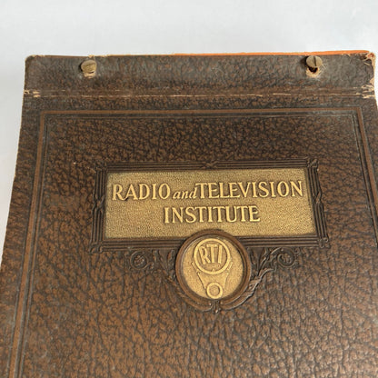 Vintage 1930's Radio and Television Institute RTI Training Repair Service Manual