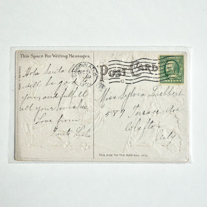 1909 Antique A Happy Christmas To You Postcard