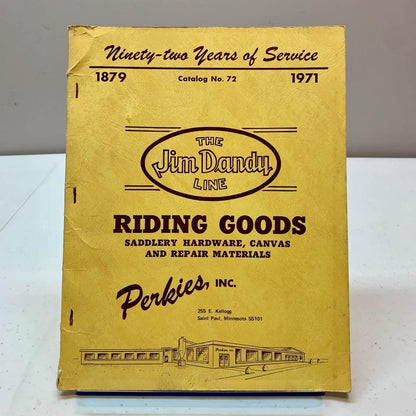 1971 Perkies, Inc. Riding Goods Catalog No. 72 Saint Paul, Minnesota