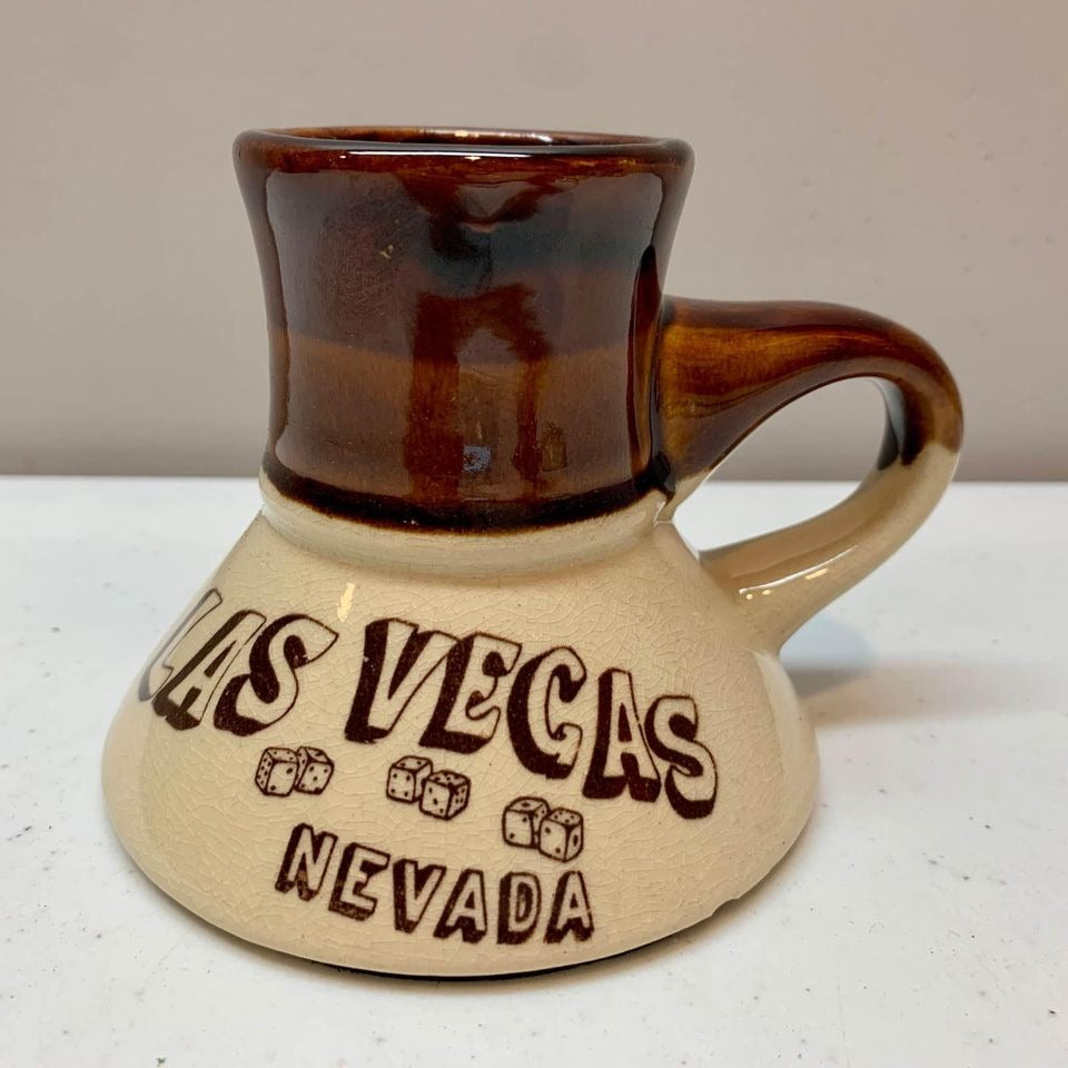 Vintage Las Vegas No Spill Ceramic Coffee Mug