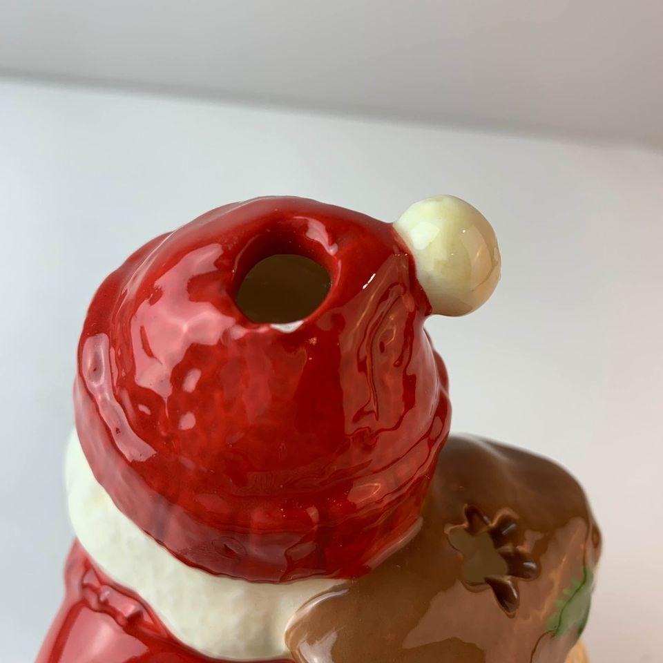 Hallmark Santa Tealight Holder Ceramic