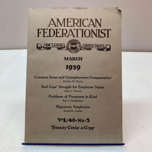March 1939 American Federationist Booklet