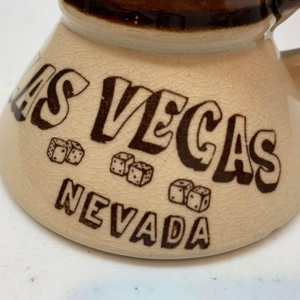 Vintage Las Vegas No Spill Ceramic Coffee Mug