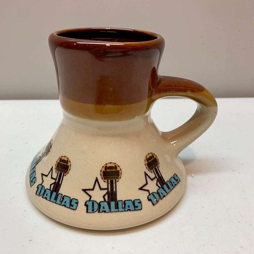 Vintage Stoneware No Spill Coffee Mug