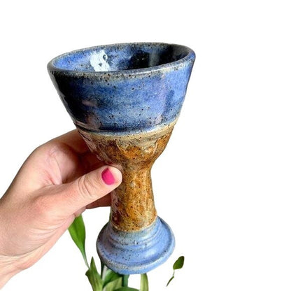 Vintage Ceramic Handmade Goblet