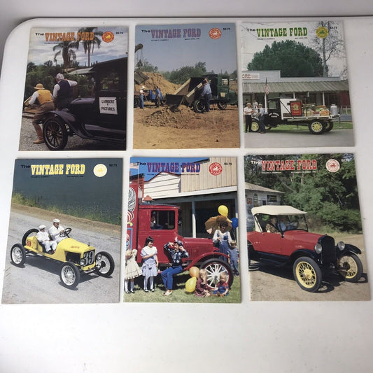 The Vintage Ford Magazine - Model T Ford Club of America 1986- all 6 issues!