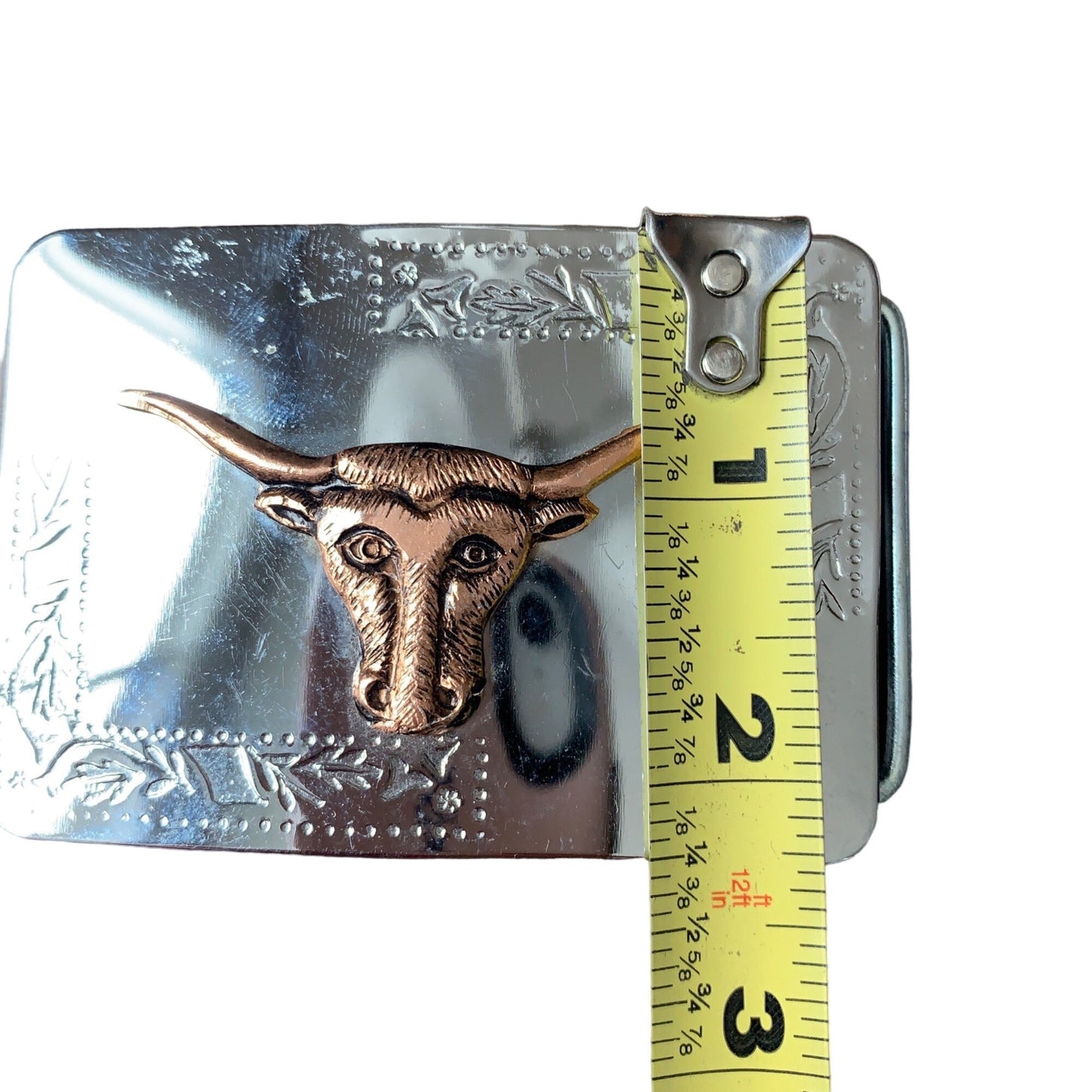 Metal Cow Bull Head Belt Buckle