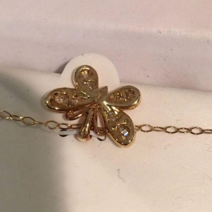 NEW Gold over Sterling Silver Butterfly Necklace