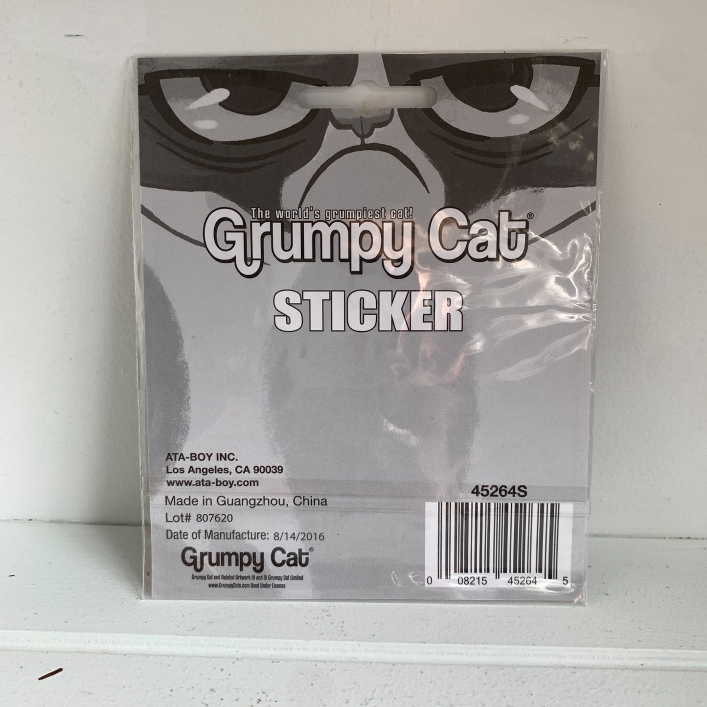 Grumpy Cat Go Away Sticker New Large