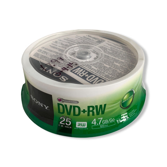 Sony 25 Pack DVD+RW DVD RW 4.7 GB Discs Sealed