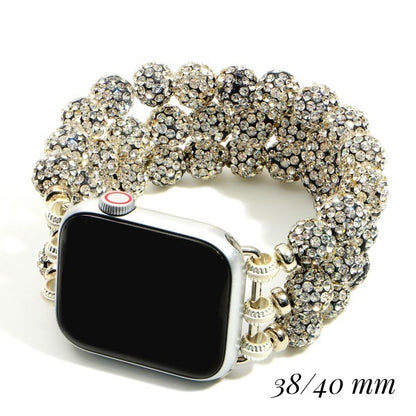 NEW Silver Beaded Apple Watch Band Bracelet