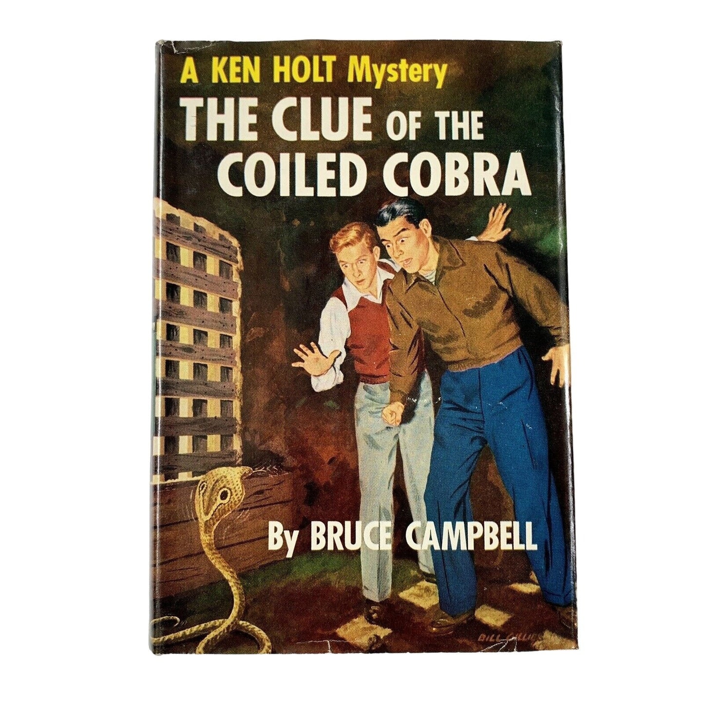 Ken Holt The Clue of the Coiled Cobra Bruce Campbell #5 DJ DC 1st Edition